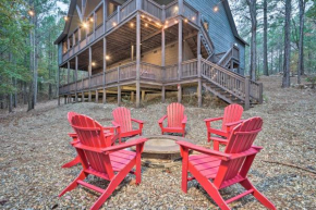 Broken Bow Cabin Deck with Hot Tub and Pool Table!